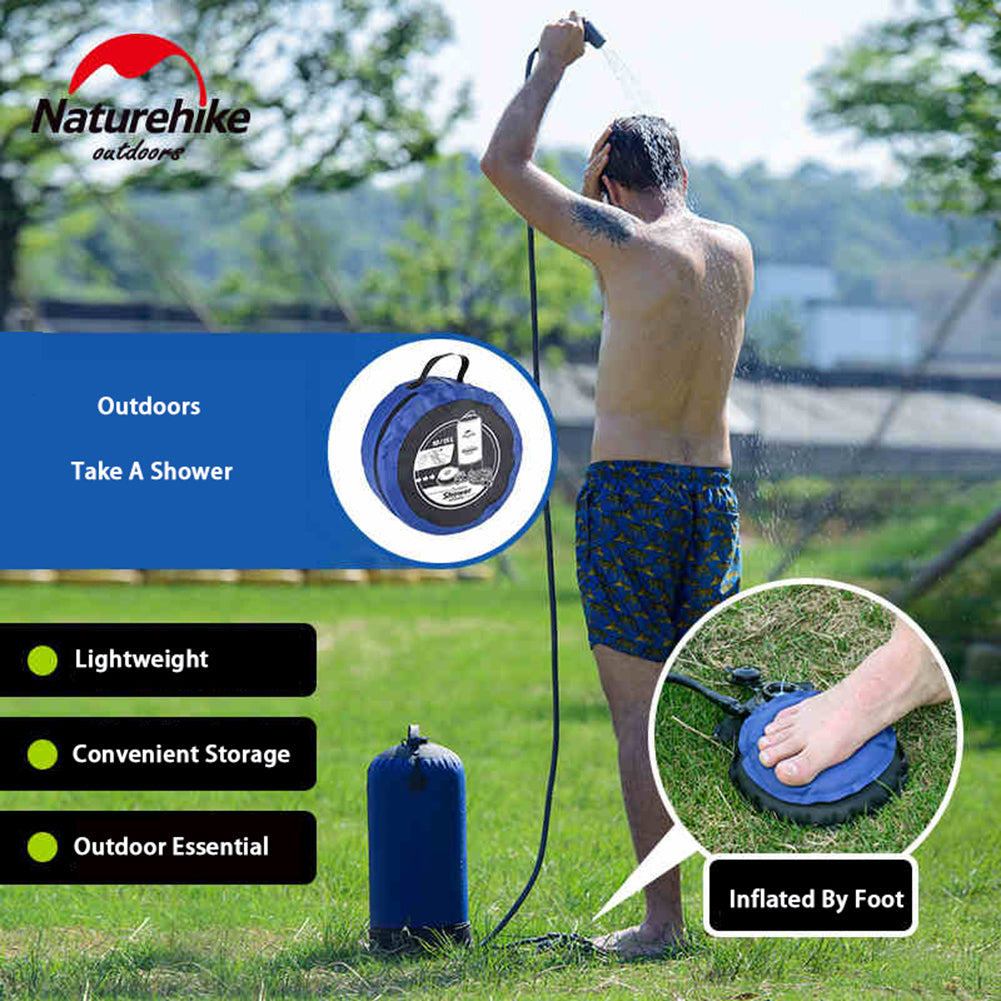 11L Pvc Portable Shower Outdoor Camping Shower Hiking Hydration Water Bag Water Tank Waterbag