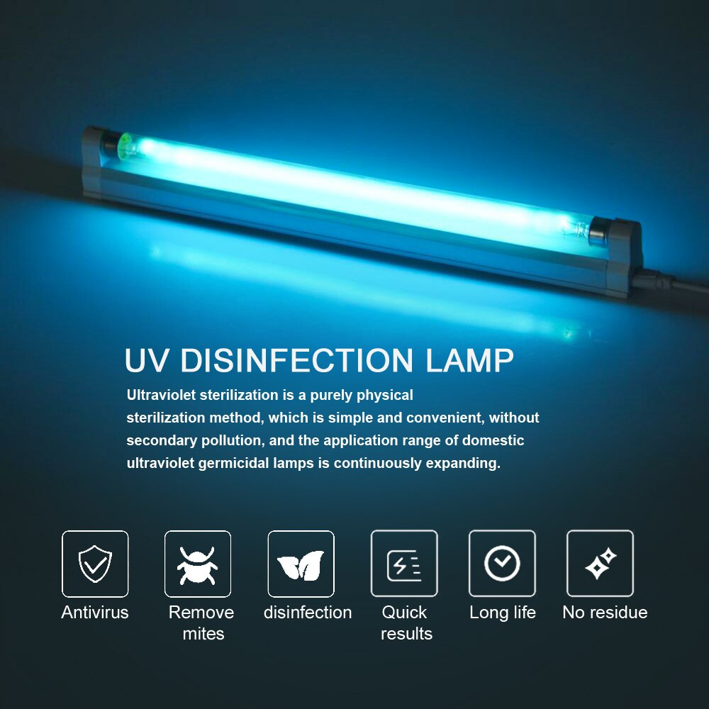 Germicidal Bacterial Deodorant UV-C Ozone Light Sanitizer