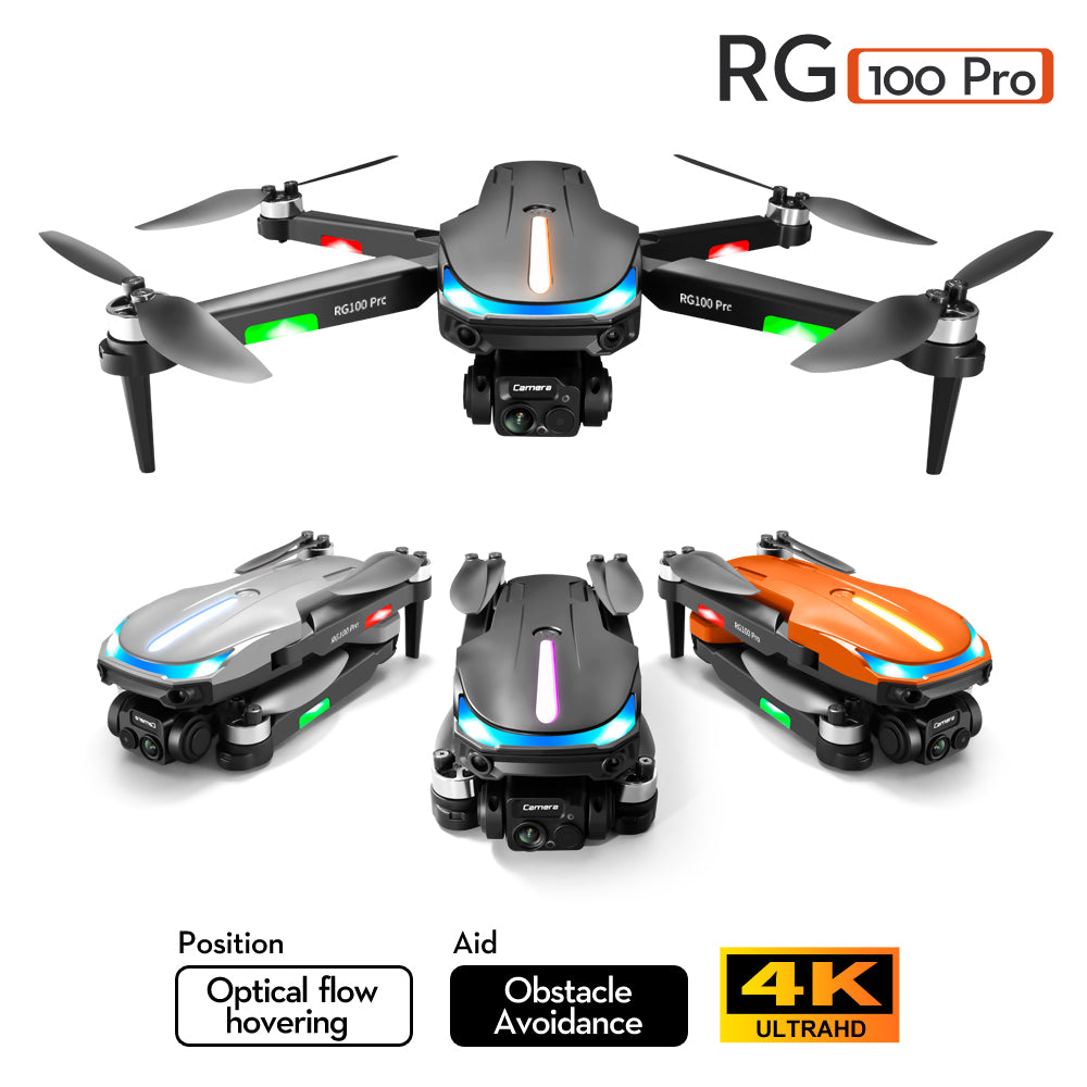 Nuevo UAV RG100PRO para evitar obstáculos de cuatro ejes Motor sin escobillas 4K HD fotografía aérea flujo óptico RC Drone 
