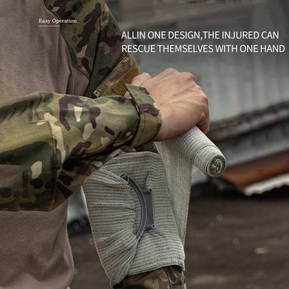 Outdoor Elastic Tactical Tourniquet Camping Supplies First Aid Training Trauma Vacuum Pressurized Israeli Bandage