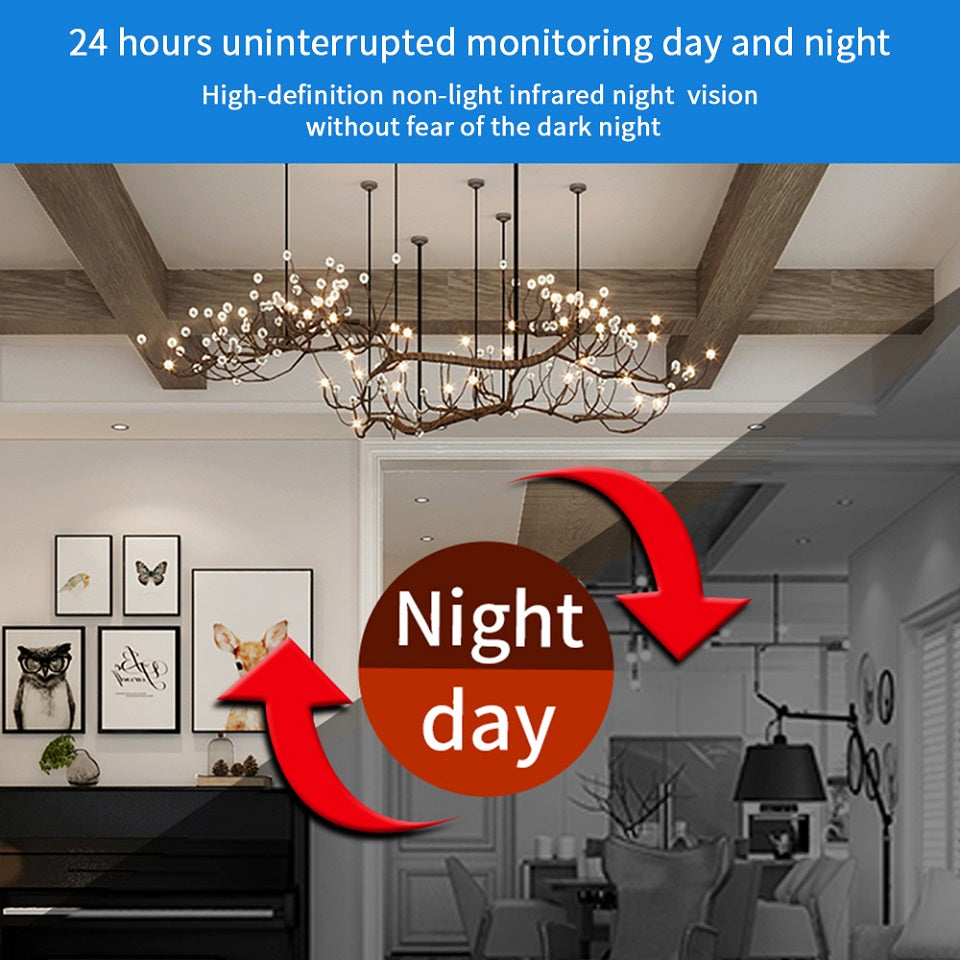 Cámara X6 HD Monitoreo de seguridad en el hogar Cámara IP inalámbrica HD Visión nocturna Cámara WiFi remota 