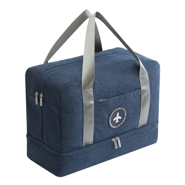 Portable Travel Bag Waterproof Travel Accessories Multifunctional Dry Wet Separation Storage Bag Soft Travel Duffle