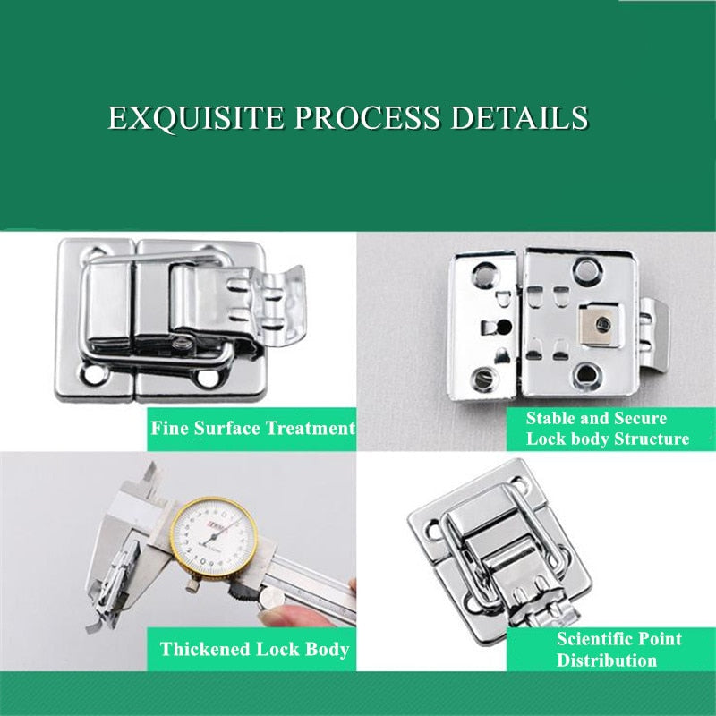 Stainless Steel Chrome Toggle Latch For Chest Box Case Suitcase Tool Clasp Cabinet Fitting Lock Belt Hasp Buckle Hardware