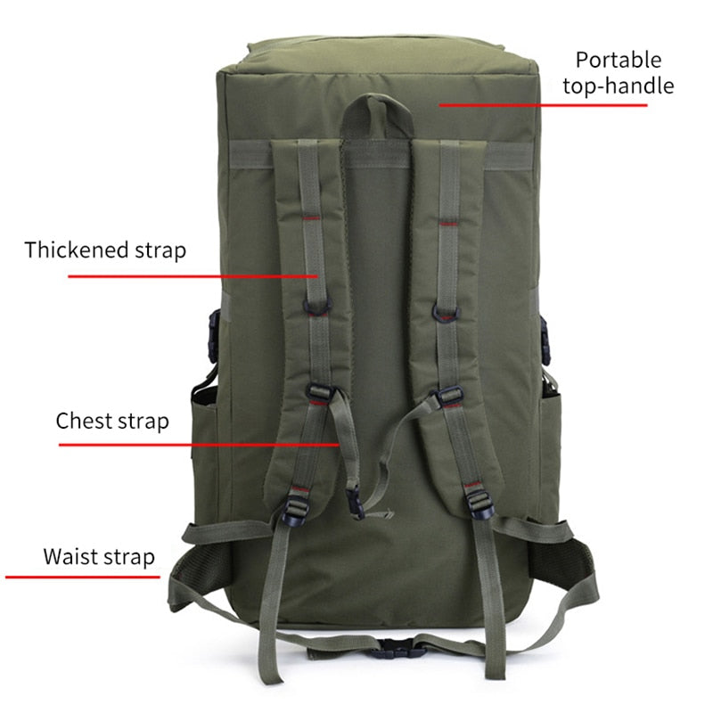 Mochila de gran capacidad de 110L, táctica militar Molle, mochila militar para hombre, mochila para senderismo, mochilas de viaje