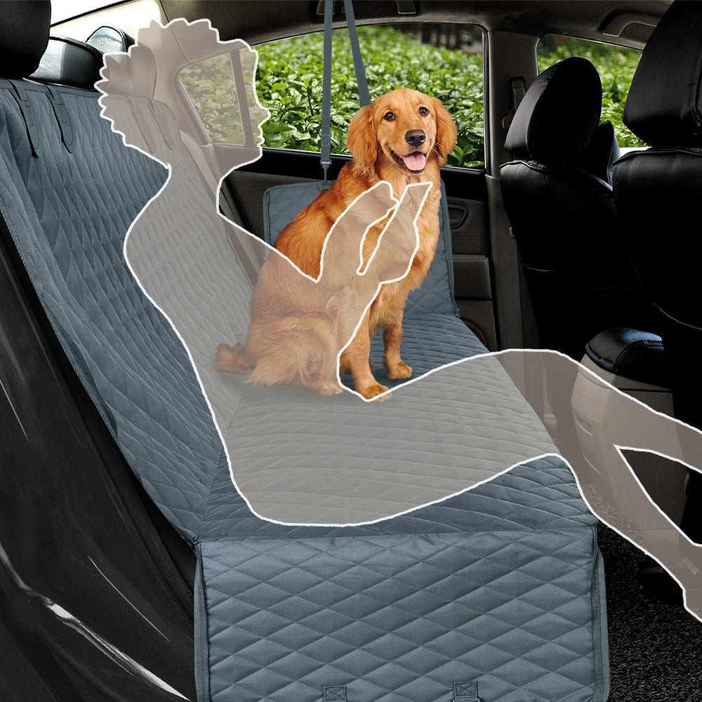 PETRAVEL, funda para asiento de coche para perros, impermeable, para viajes de mascotas, para perros, hamaca, Protector de asiento trasero para coche, alfombrilla, portador de seguridad para perros