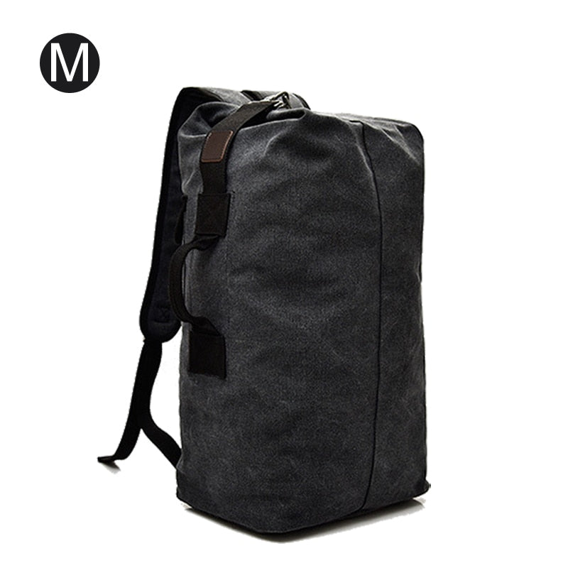 Men Travel Bag Mountaineering Backpack Male Canvas Large Capacity Bucket Shoulder Bags For Boys Man Army Rucksack Mochila XA33ZC