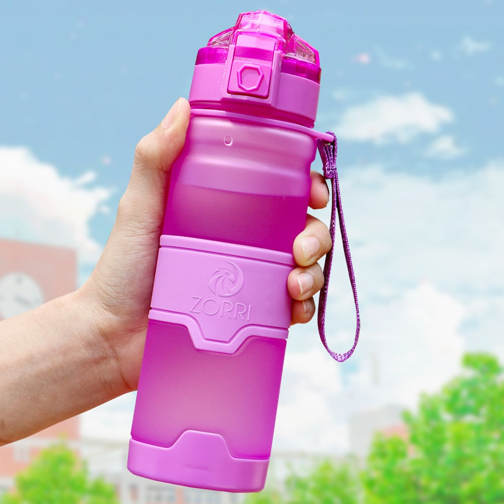 ZORRI BPA Free Sports Water Bottle CE/EU Protein Shaker Gym Outdoor Tour Leakproof Drinking Bottle Gourde Botella De Agua