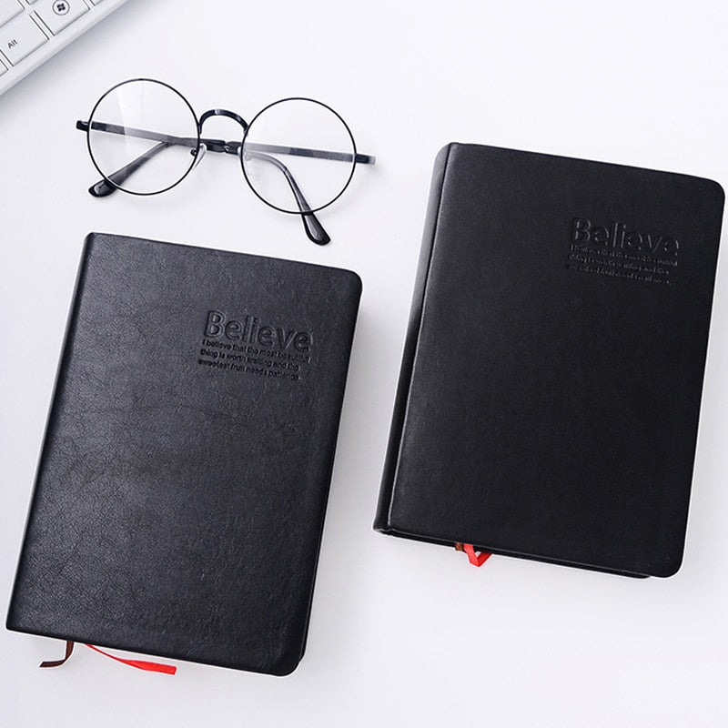 Retro Leather Notebook Thick Paper Bible Diary Book Notepad New Blank Weekly Plan Writing Notebooks Office School Supplies