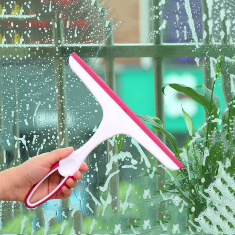 1 Uds. Cepillo de limpieza de vidrio de ventana limpiaparabrisas raspador de aerógrafo limpiador multifuncional herramientas de limpieza de lavado para el hogar para el baño