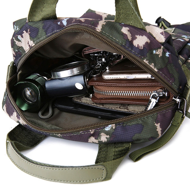 Bolso de mensajero para hombre, bolso de nailon impermeable para hombre, bolso cruzado sobre el hombro, bolso de mano, Mini maletín XA99WC