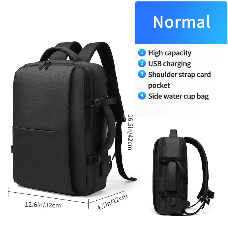 MATE ELAN Business Travel Double Compartment USB Charging Backpack Multi-Layer with Unique Digital Bag 15.6 Inch Laptop Backpack