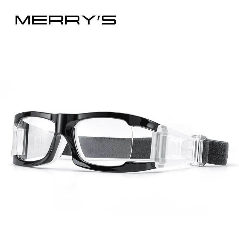 Diseño MERRYS para hombre, montura de gafas deportivas para baloncesto, fútbol, ​​deportes al aire libre, gafas graduadas, antivaho, antiimpacto S3035
