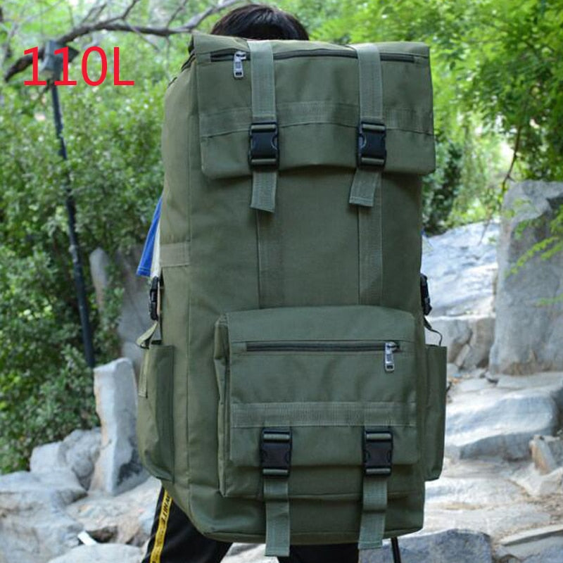 Mochila de gran capacidad de 110L, táctica militar Molle, mochila militar para hombre, mochila para senderismo, mochilas de viaje