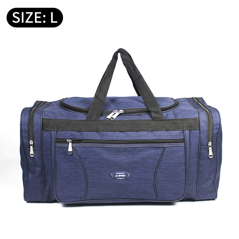 Large travel bags 70cm sport Duffle Bags Female Overnight Carry on Luggage bags men Waterproof Oxford Weekend bags sac de Sport