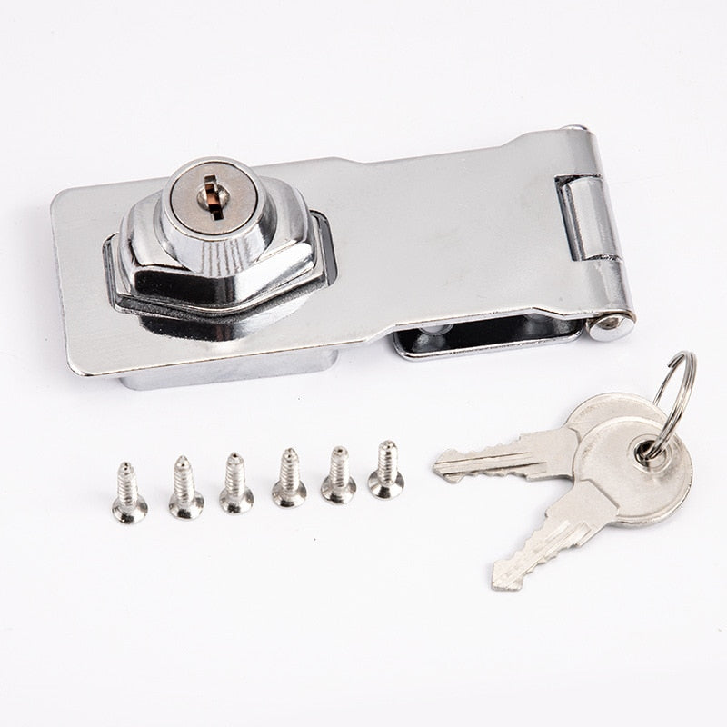 KK&FING Punch-free With Lock Drawer Locks Letter Box Locker Double Door Cabinet Lock Office Cabinet Security Combination Lock