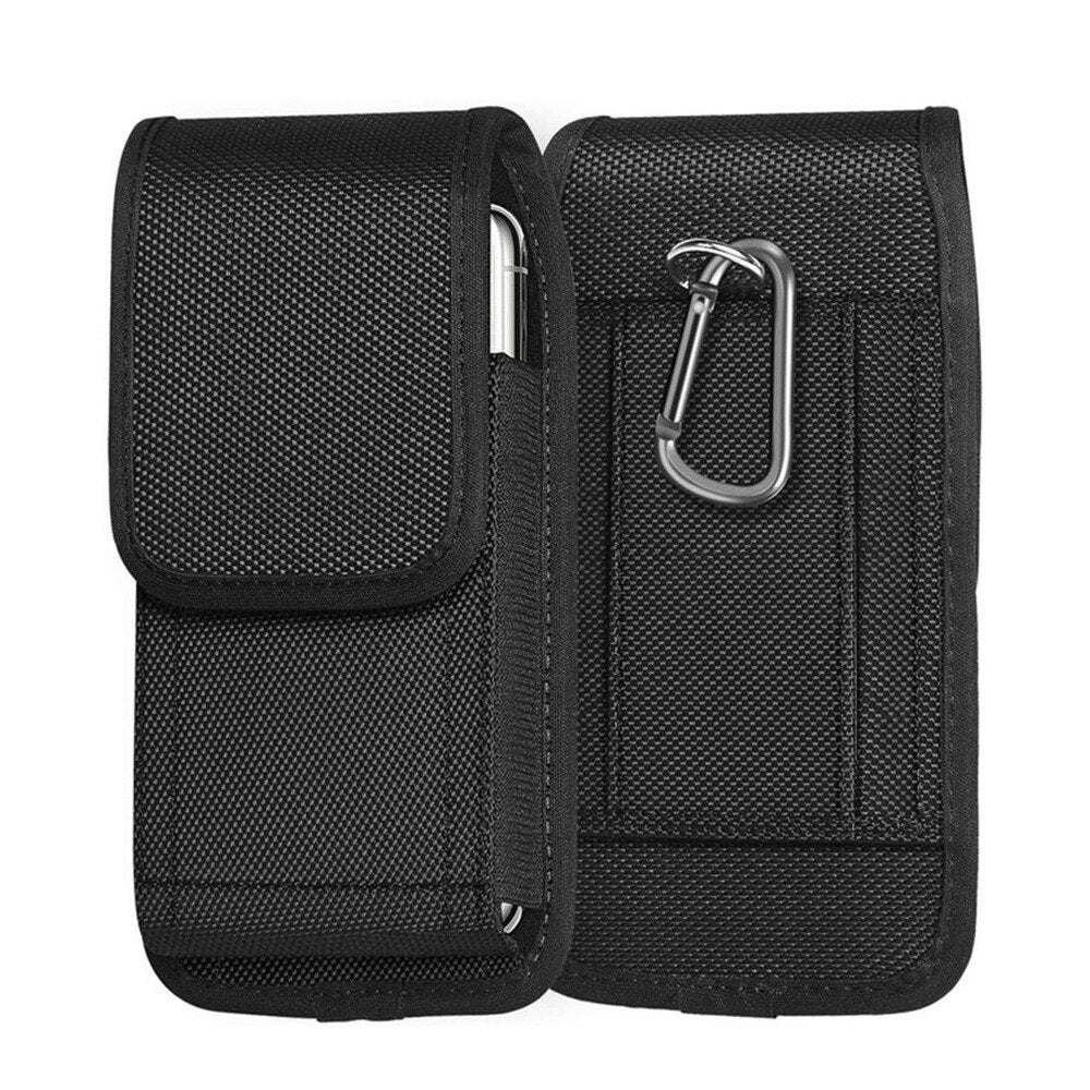Tactical Cell Phone Pouch Holster with Free D Shaped Buckle Protable Wallet Card Waist Pack Outdoor Sports  Nylon Carrying Case