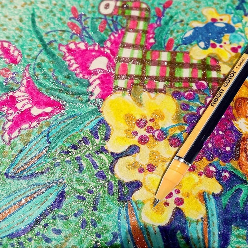 Haile, 12/24 Uds., bolígrafos de Gel de colores con purpurina metálica para la escuela, oficina, libro para colorear para adultos, diarios, marcadores de arte de dibujo, bolígrafo de promoción