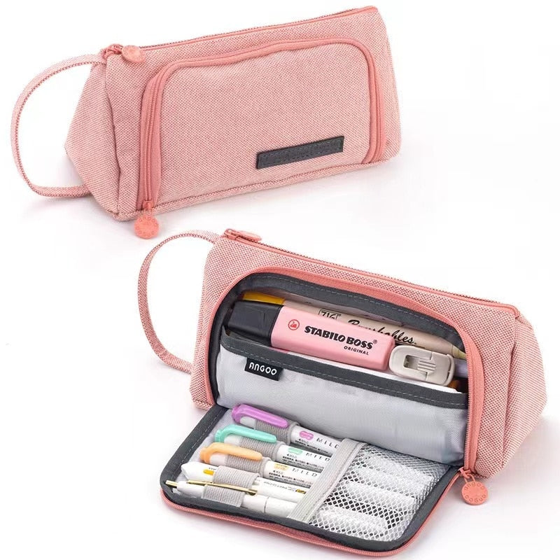Large Capacity Pencil Case Students Stationery Pen Storage School Supplies Pen Box Pencil Cases Bags Office Stationary Supplies