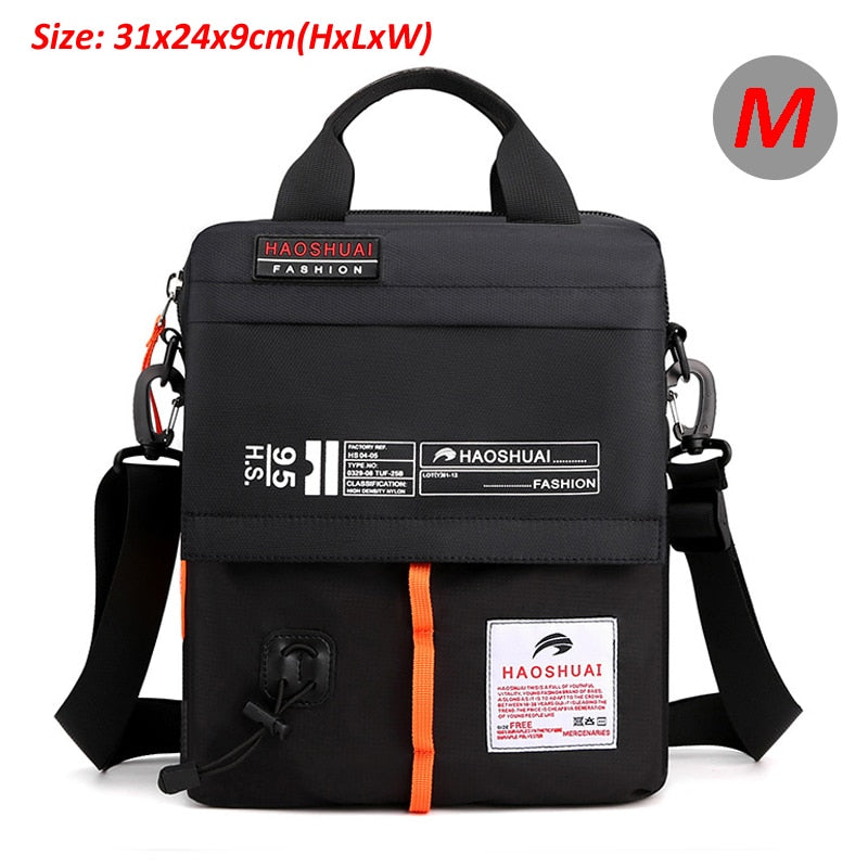 Bolso de mensajero para hombre, bolso de nailon impermeable para hombre, bolso cruzado sobre el hombro, bolso de mano, Mini maletín XA99WC