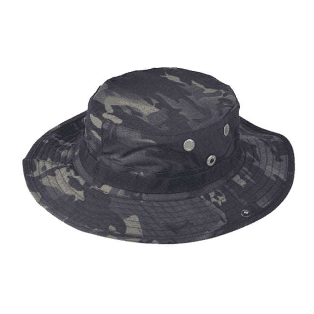 Camouflage Boonie Hat Tactical US Army Bucket Hats Military Multicam  Panama Summer Cap Hunting Hiking Outdoor Camo Sun Caps Men