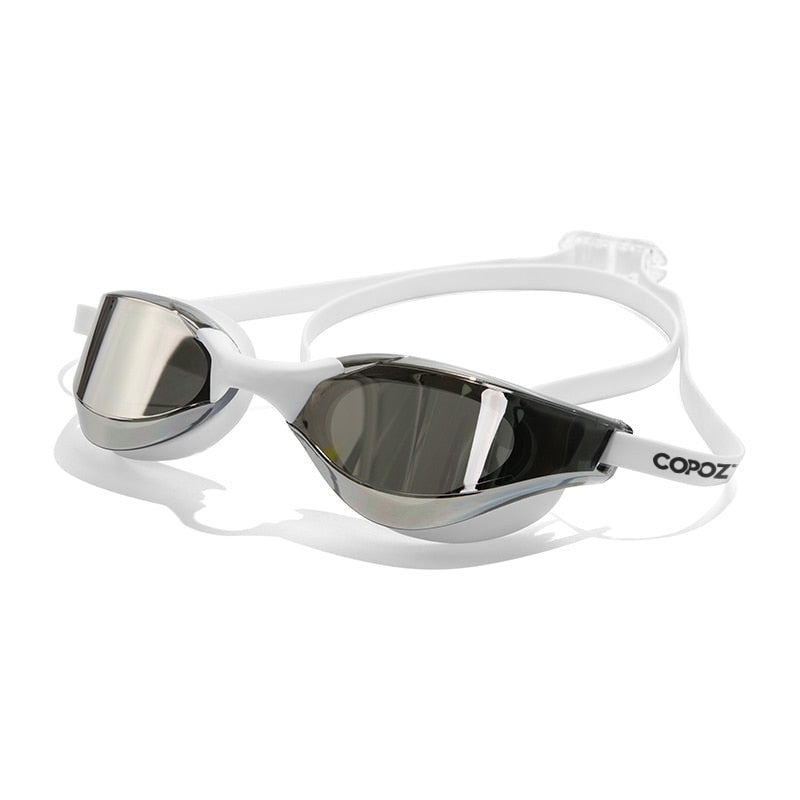 COPOZZ Professional Waterproof Plating Clear Double Anti-fog Swim Glasses Anti-UV Men Women Eyewear Swimming Goggles with Case
