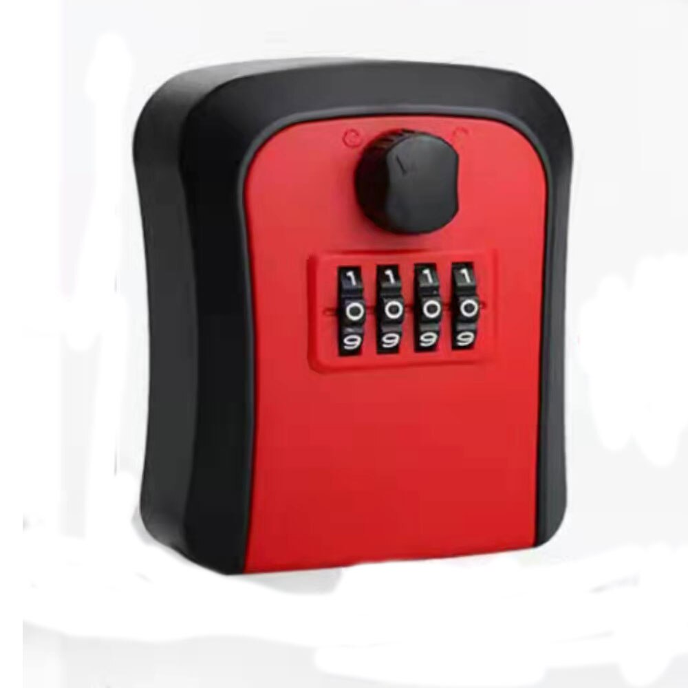 Nueva caja de bloqueo de llave de combinación de contraseña inteligente, llave de almacenamiento, llave montada en la pared, caja fuerte para llaves al aire libre, combinación de 4 dígitos