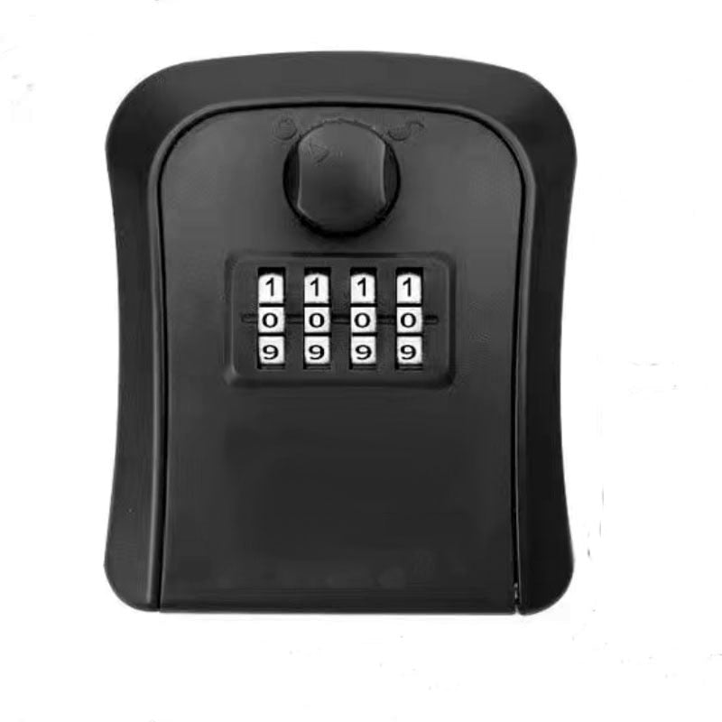 Nueva caja de bloqueo de llave de combinación de contraseña inteligente, llave de almacenamiento, llave montada en la pared, caja fuerte para llaves al aire libre, combinación de 4 dígitos