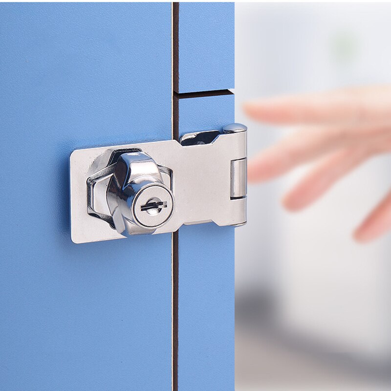 KK&FING Punch-free With Lock Drawer Locks Letter Box Locker Double Door Cabinet Lock Office Cabinet Security Combination Lock