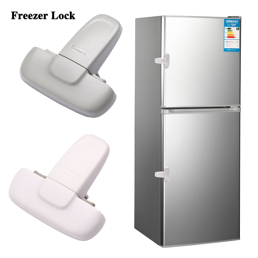 1 Uds. Cerradura para refrigerador de casa, cerradura para puerta de congelador, cerradura de seguridad para niños pequeños, cerradura de seguridad para bebés