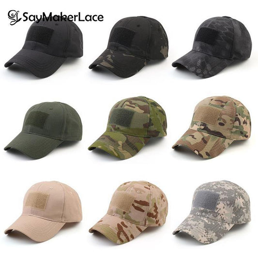 1PCS Military Baseball Caps Camouflage Tactical Army Soldier Combat Paintball Adjustable Summer Snapback Sun Hats Men Women